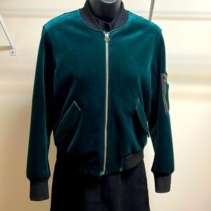 Vintage Green Bomber Jacket